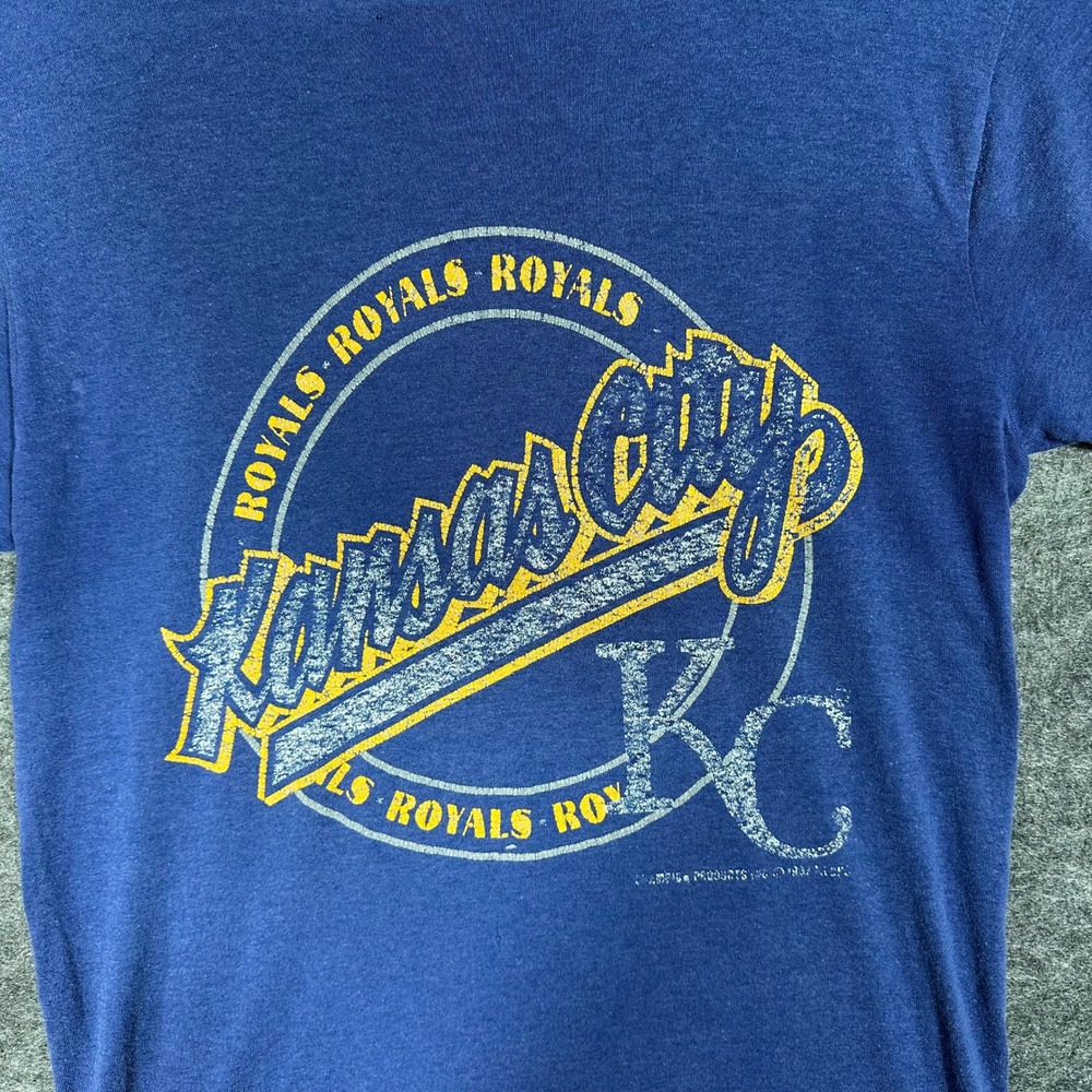 Vintage Single Stitch Kansas City Royals‎ Champion T Shirt Mens Medium - Picture 6 of 14